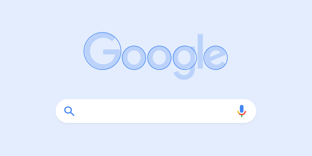 Последняя версия логотипа Google имеет больше округлых форм